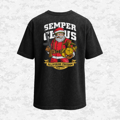Semper Claus | Delivering Freedom | Oversize T-shirt