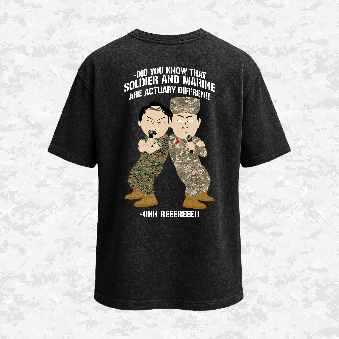 Soldier & Marine Are Diffren!!! | Military Parody | Oversize T-shirt