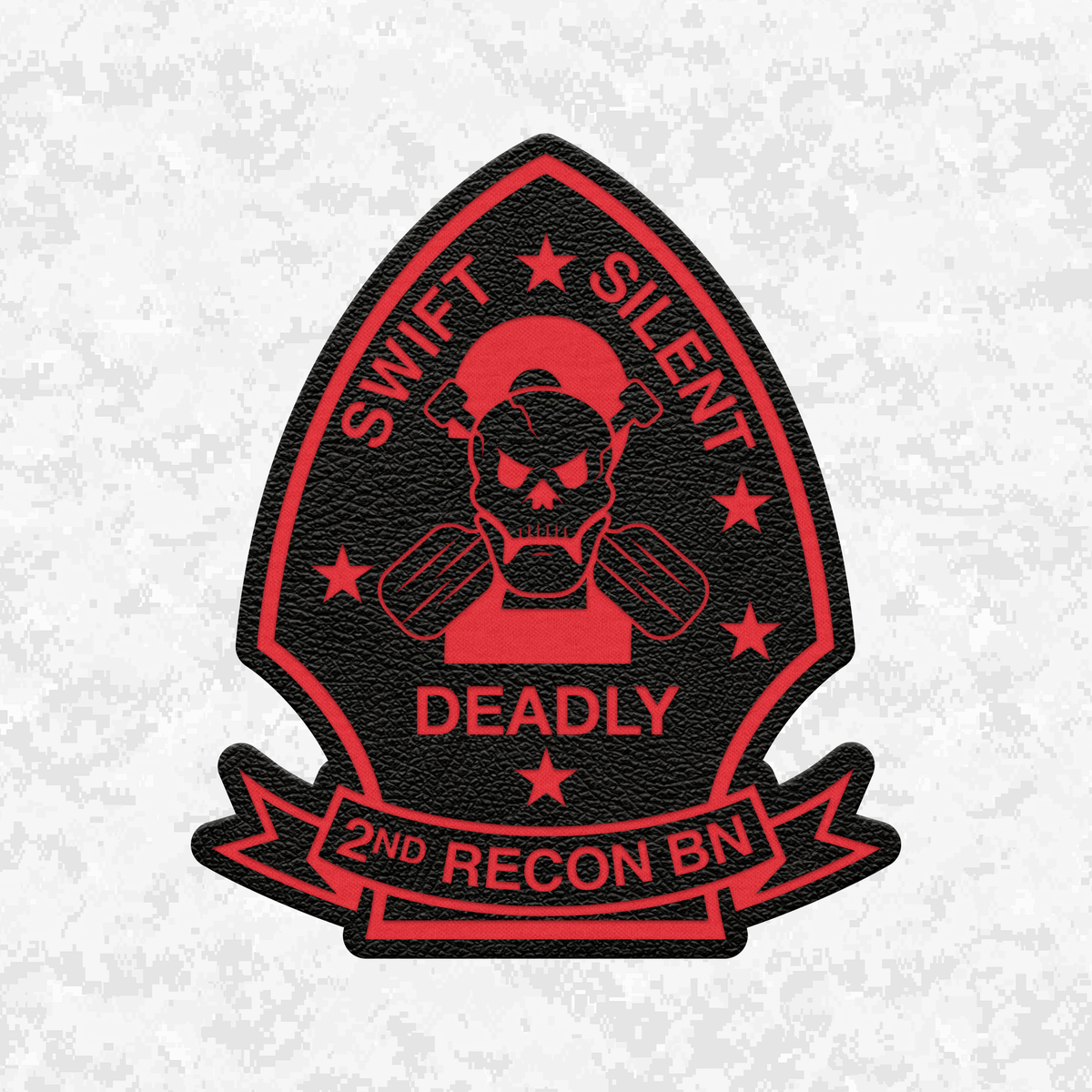 2nd Reconnaissance Battalion Unit ¨Chimera¨ | Leather Patch | Velcro Backed