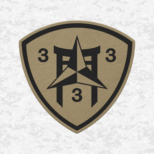 3rd Battalion 3rd Marines "Trinity" #2 | Leather Patch | Velcro Backed