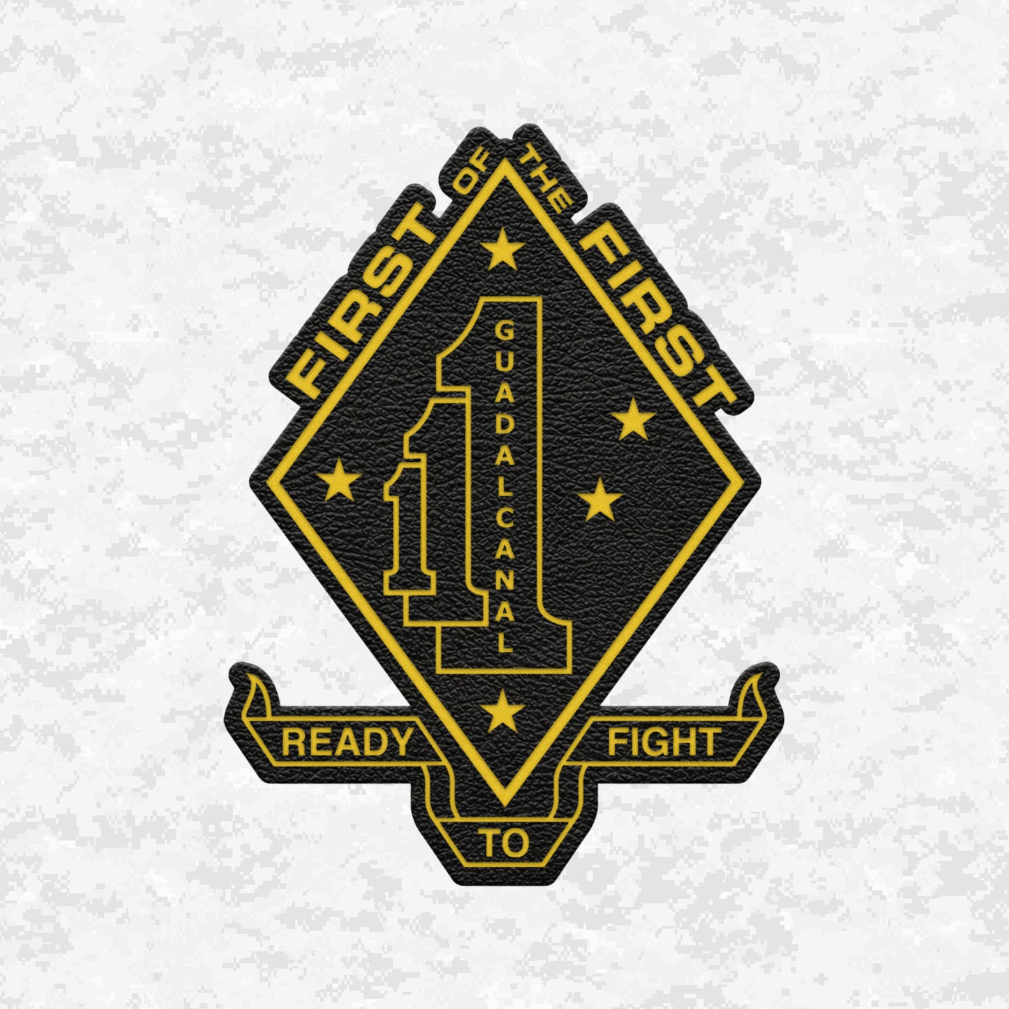 1st Battalion 1st Marines Unit "First of the First" | Leather Patch | Velcro Backed
