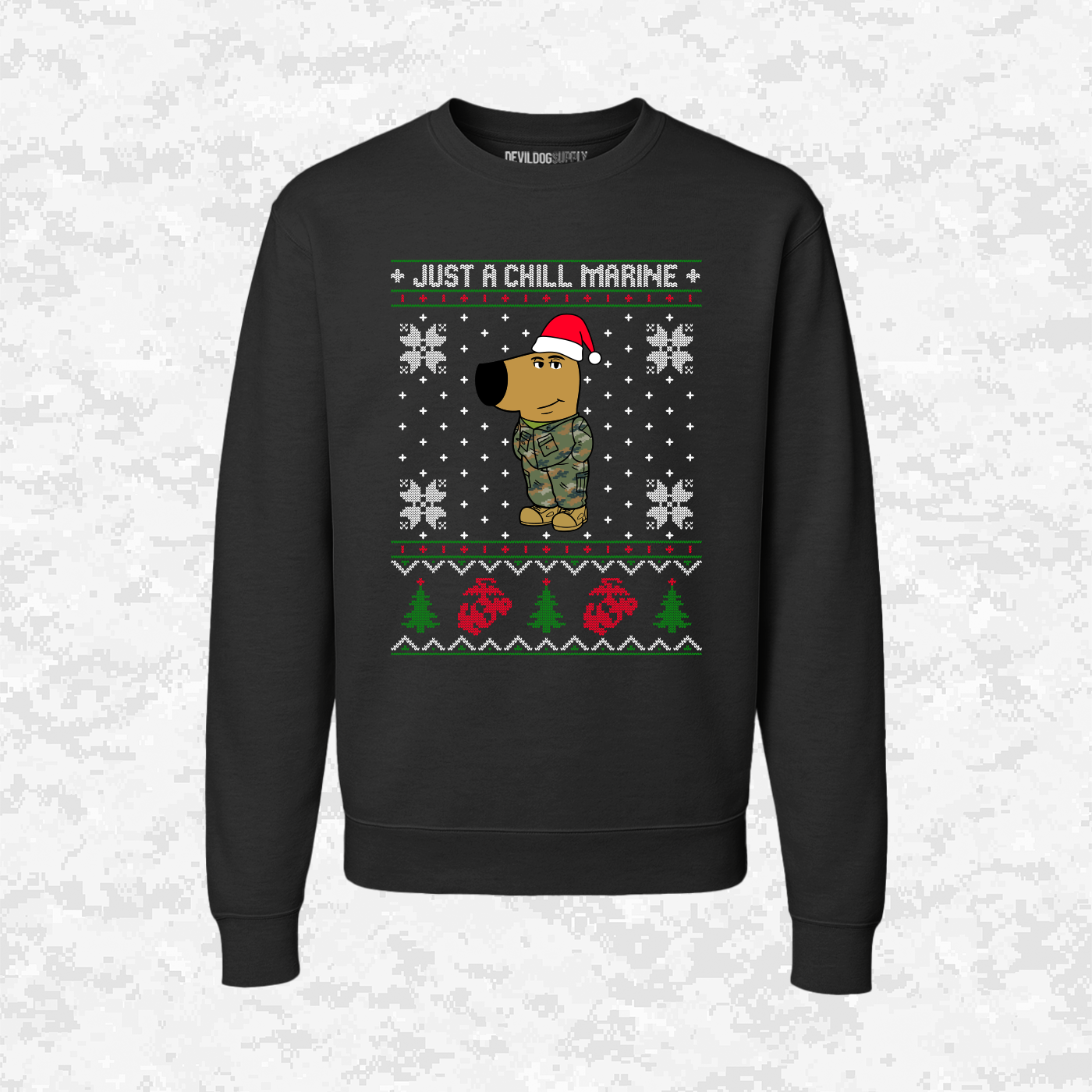 Just a Chill Marine | Ugly Christmas Sweaters