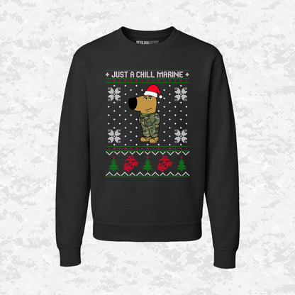 Just a Chill Marine | Ugly Christmas Sweaters