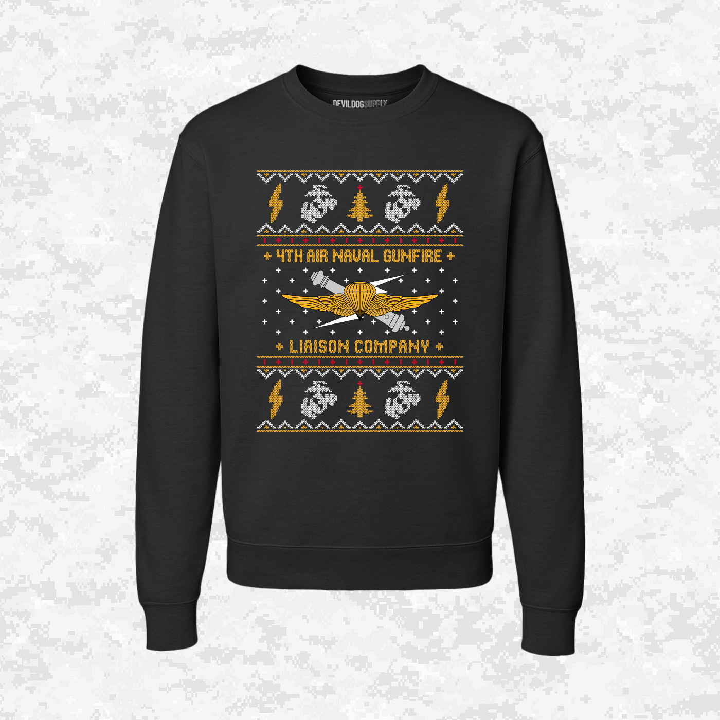 4th ANGLICO | 4th Air Naval Gunfire Liaison Company | Ugly Christmas Sweaters