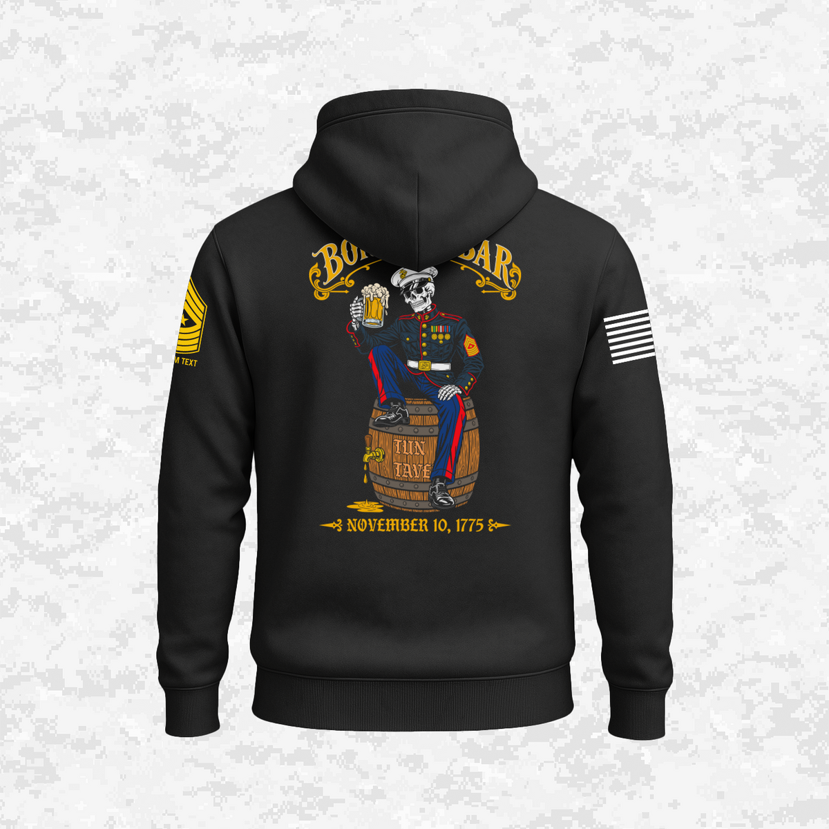 Born in a Bar #2, Customizable Ranks Edition | Hoodie