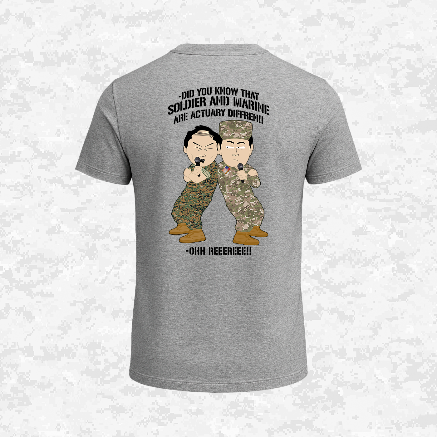 Soldier & Marine Are Diffren!!! | Military Parody | T-shirt