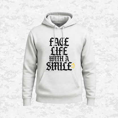 Face Life with a Smile | Essential Text | Hoodie
