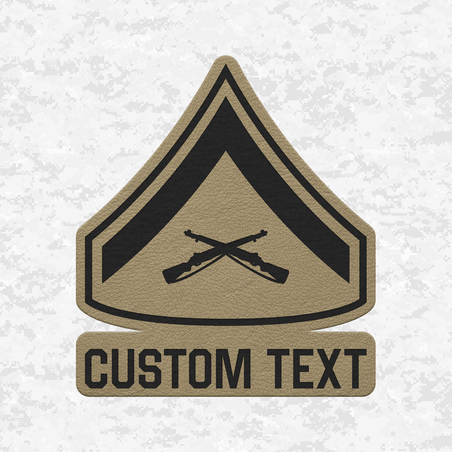 Custom E3 Lance Corporal of Marines | Leather Patch | Velcro Backed