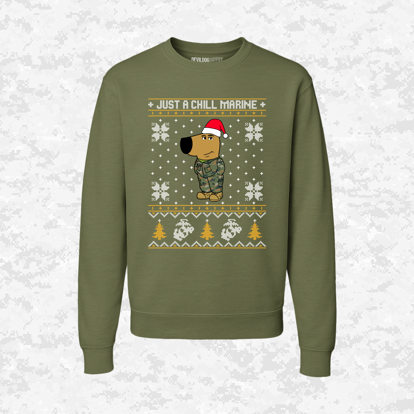 Just a Chill Marine | Ugly Christmas Sweaters