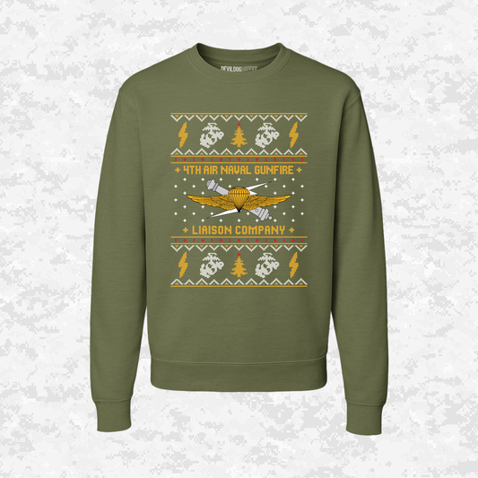 4th ANGLICO | 4th Air Naval Gunfire Liaison Company | Ugly Christmas Sweaters