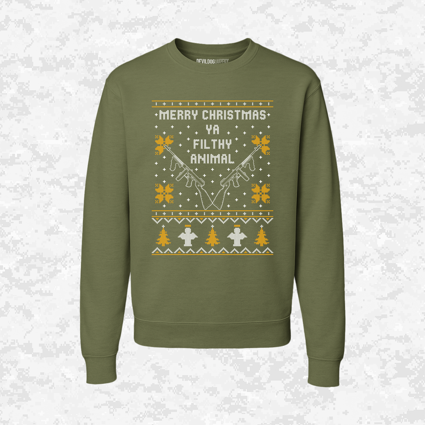 Merry Christmas | Ya Filthy Animal | Ugly Christmas Sweaters