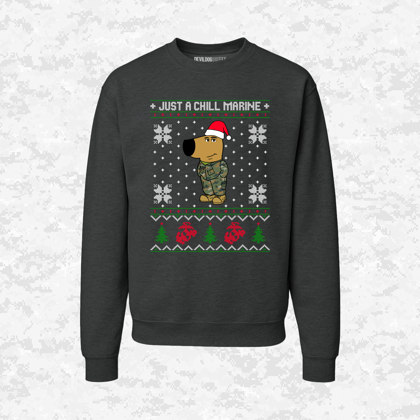 Just a Chill Marine | Ugly Christmas Sweaters