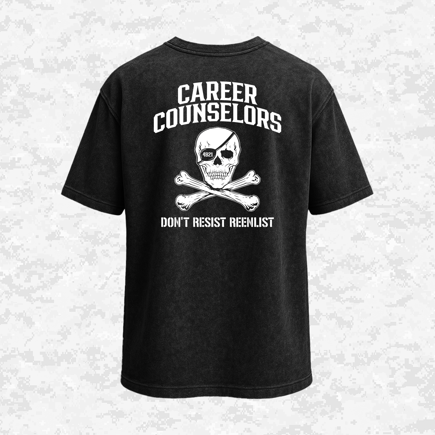 Don't Resist Reenlist | Oversized T-shirt | Regular & Faded Fabric