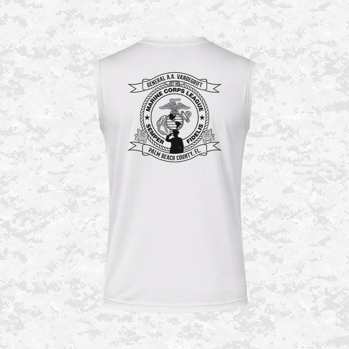 Marine Corps League | General A.A. Vandegrift Detachment #68 | DRIFIT Sleeveless, Tank, Sleeveless Hoodie