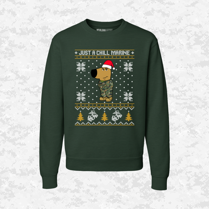 Just a Chill Marine | Ugly Christmas Sweaters