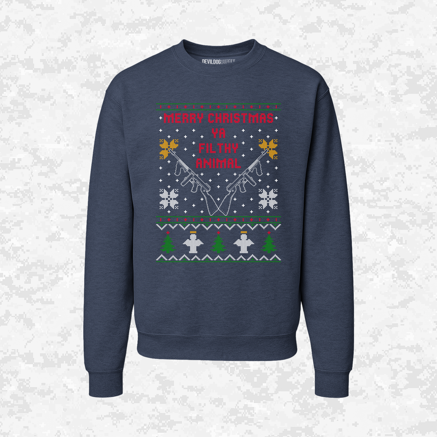 Merry Christmas | Ya Filthy Animal | Ugly Christmas Sweaters