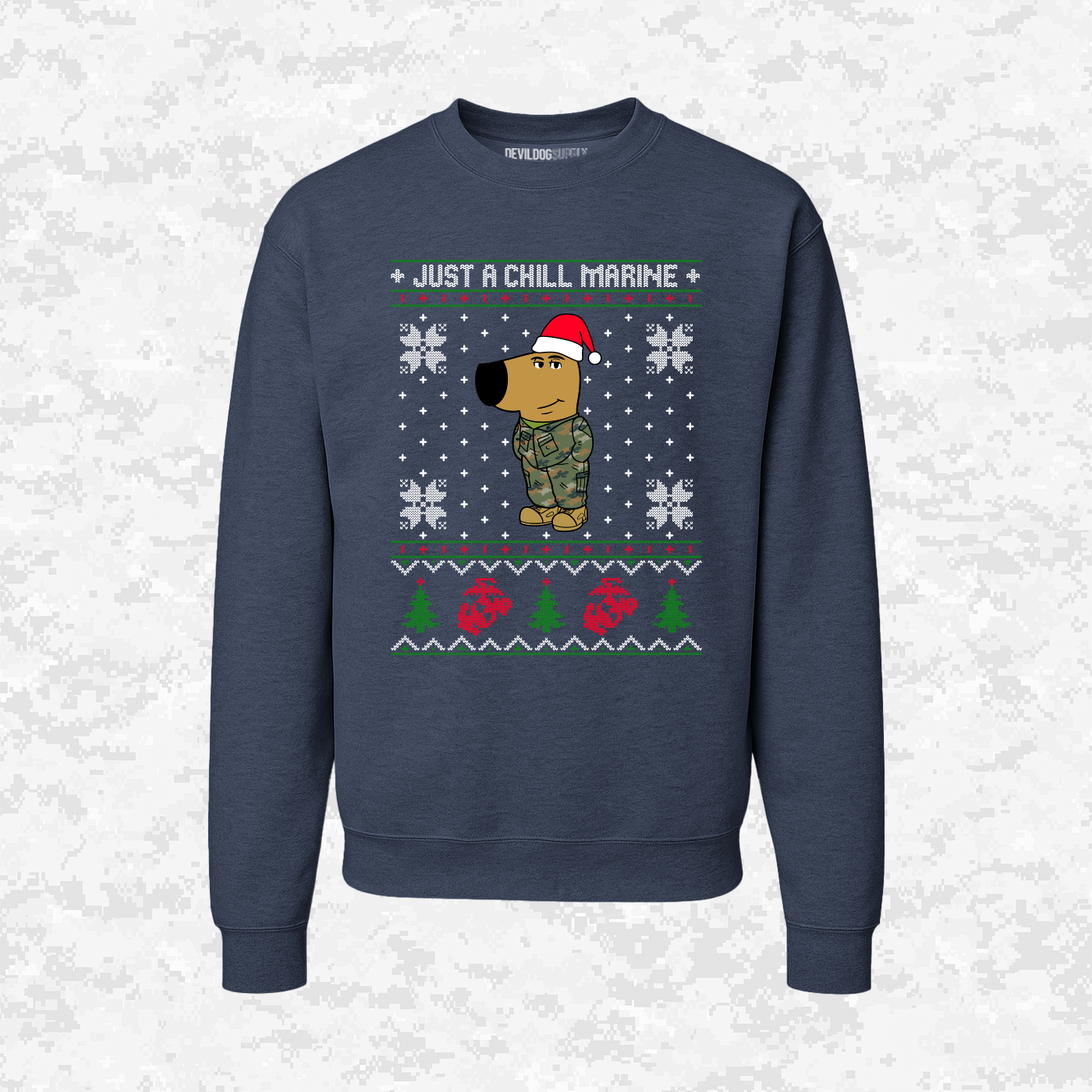 Just a Chill Marine | Ugly Christmas Sweaters