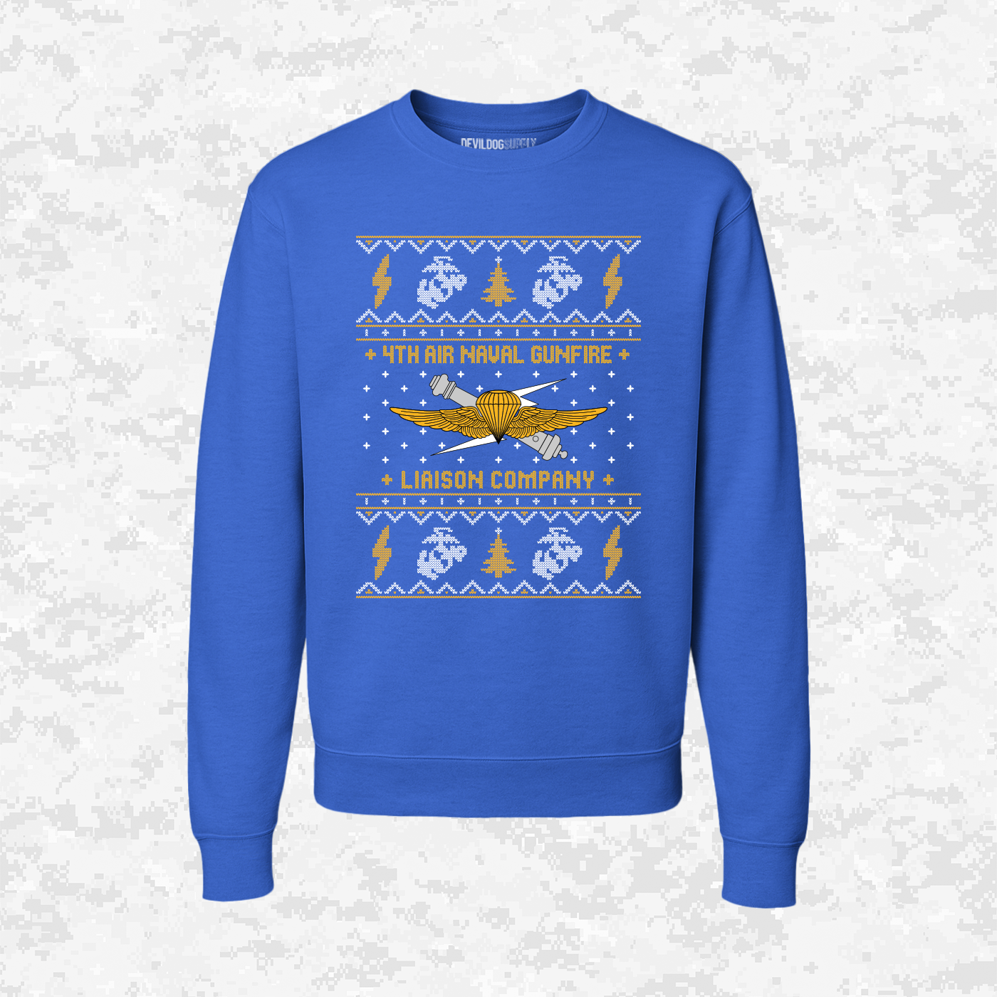 4th ANGLICO | 4th Air Naval Gunfire Liaison Company | Ugly Christmas Sweaters