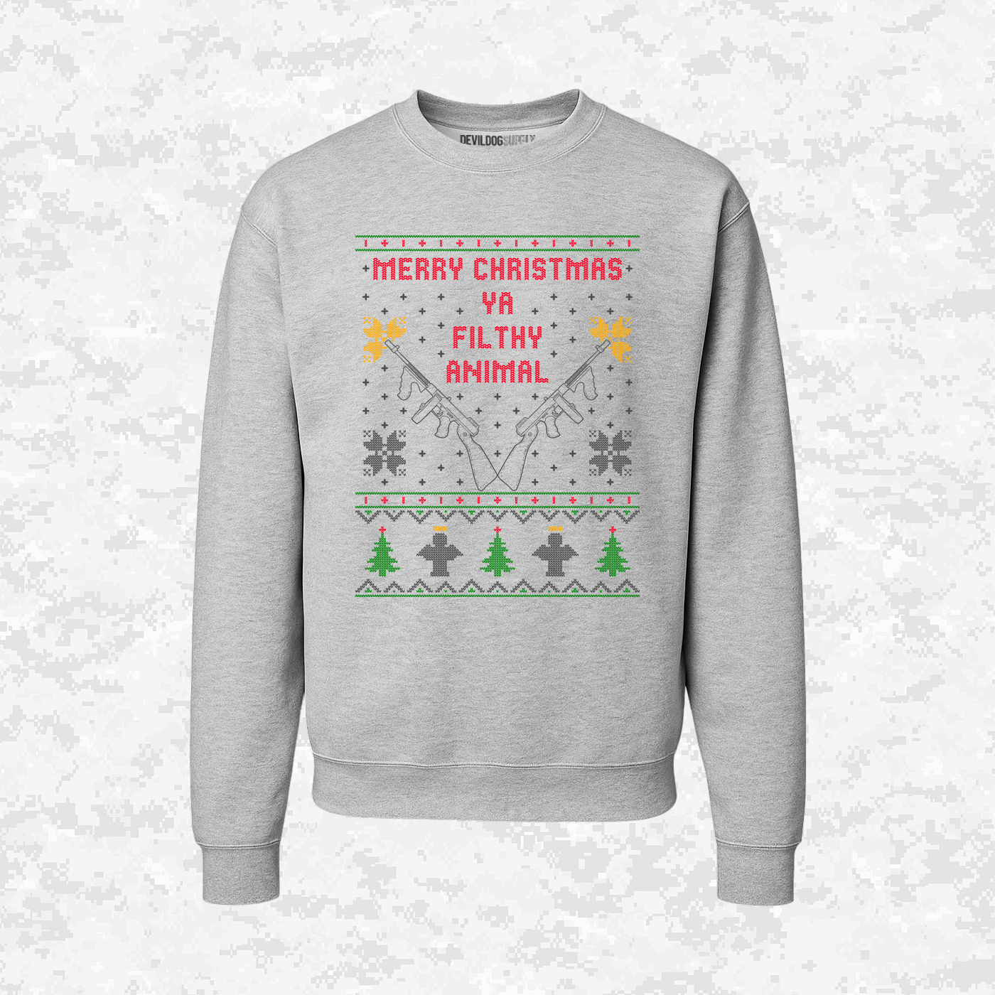 Merry Christmas | Ya Filthy Animal | Ugly Christmas Sweaters