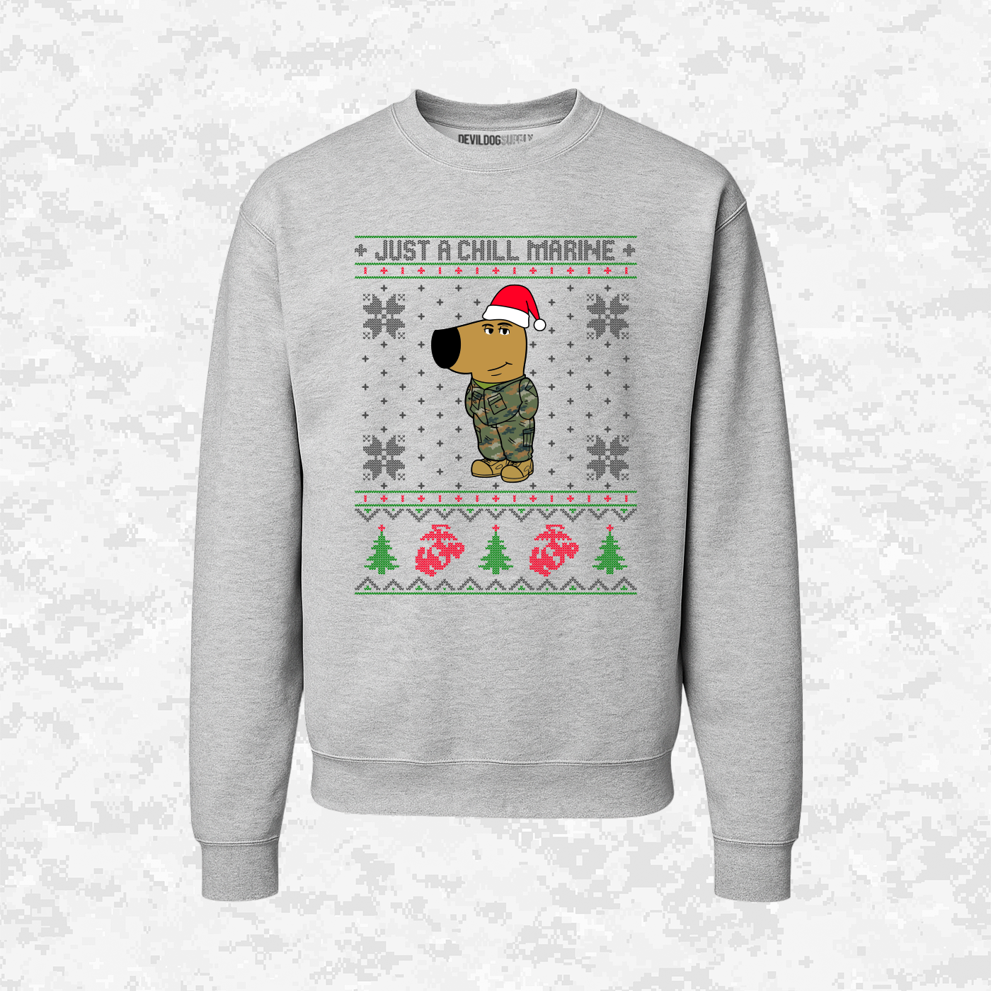 Just a Chill Marine | Ugly Christmas Sweaters