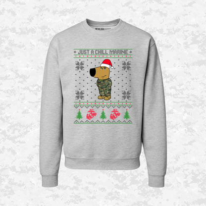 Just a Chill Marine | Ugly Christmas Sweaters