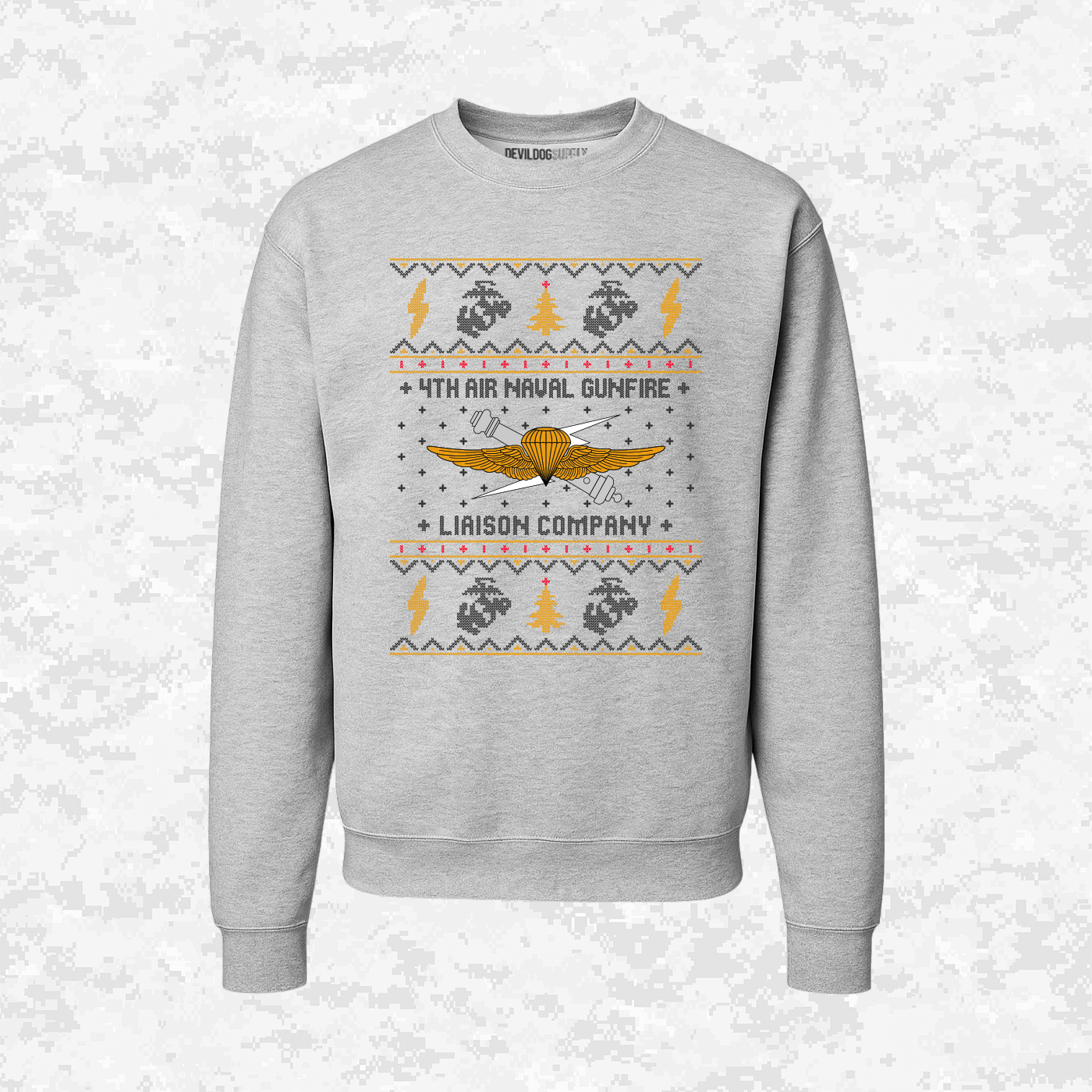 4th ANGLICO | 4th Air Naval Gunfire Liaison Company | Ugly Christmas Sweaters