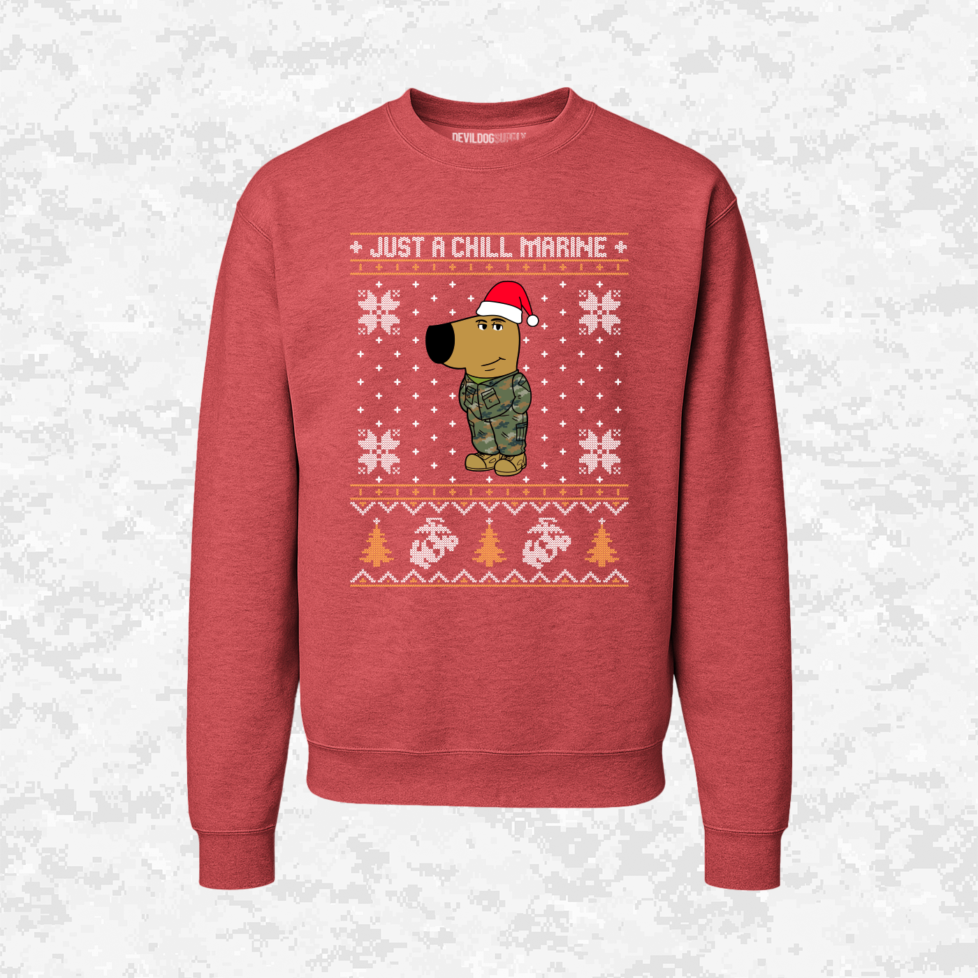 Just a Chill Marine | Ugly Christmas Sweaters