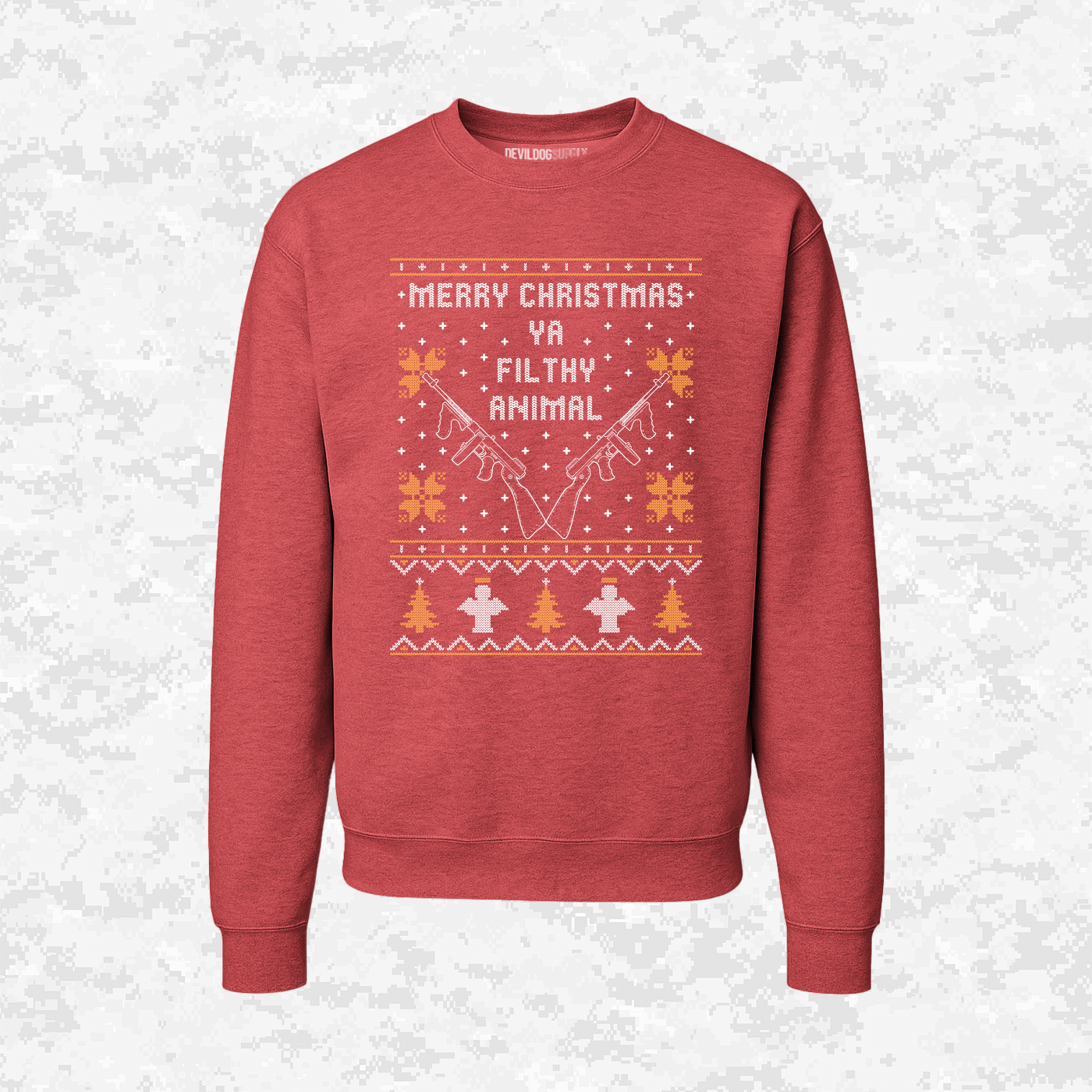 Merry Christmas | Ya Filthy Animal | Ugly Christmas Sweaters
