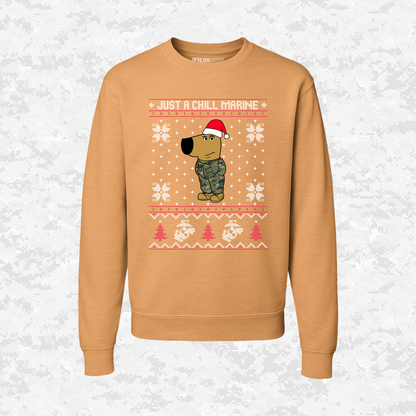 Just a Chill Marine | Ugly Christmas Sweaters