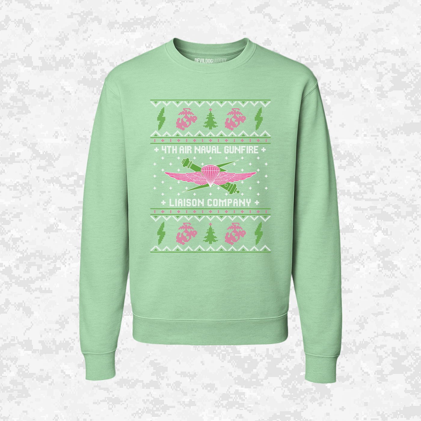 4th ANGLICO | 4th Air Naval Gunfire Liaison Company | Ugly Christmas Sweaters