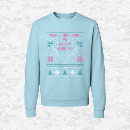 Merry Christmas | Ya Filthy Animal | Ugly Christmas Sweaters