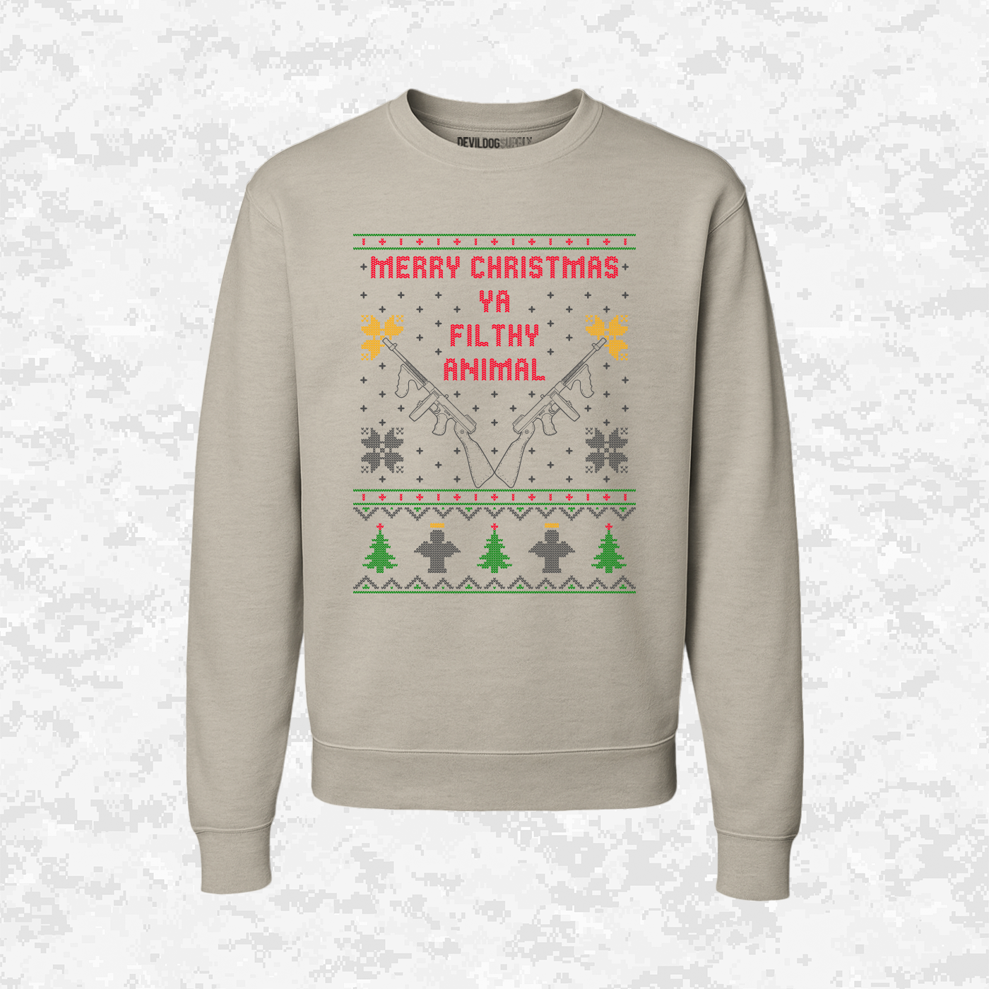 Merry Christmas | Ya Filthy Animal | Ugly Christmas Sweaters