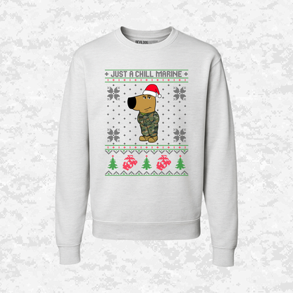 Just a Chill Marine | Ugly Christmas Sweaters