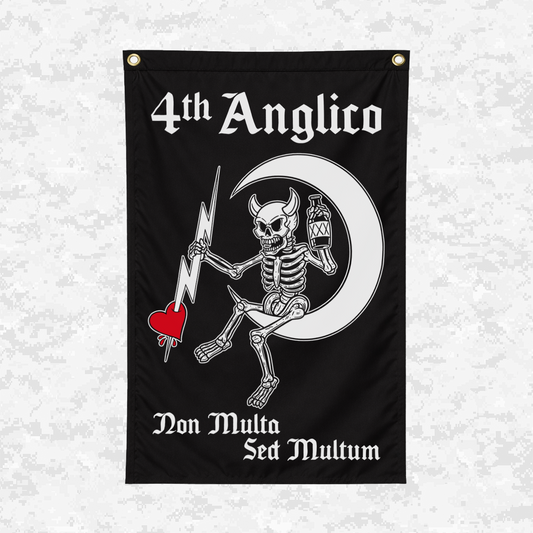 4th Anglico: Non Multa, Sed Multum | 2x3 ft Flag
