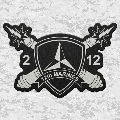 2nd Battalion 12th Marines Unit "The Thundering Guns of Death" | Leather Patch | Velcro Backed