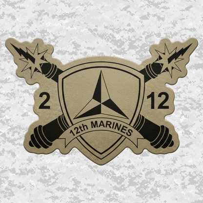2nd Battalion 12th Marines Unit "The Thundering Guns of Death" | Leather Patch | Velcro Backed