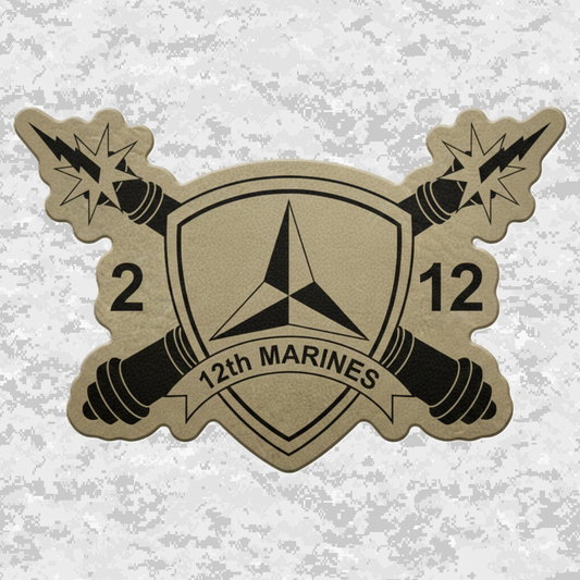 2nd Battalion 12th Marines Unit "The Thundering Guns of Death" | Leather Patch | Velcro Backed