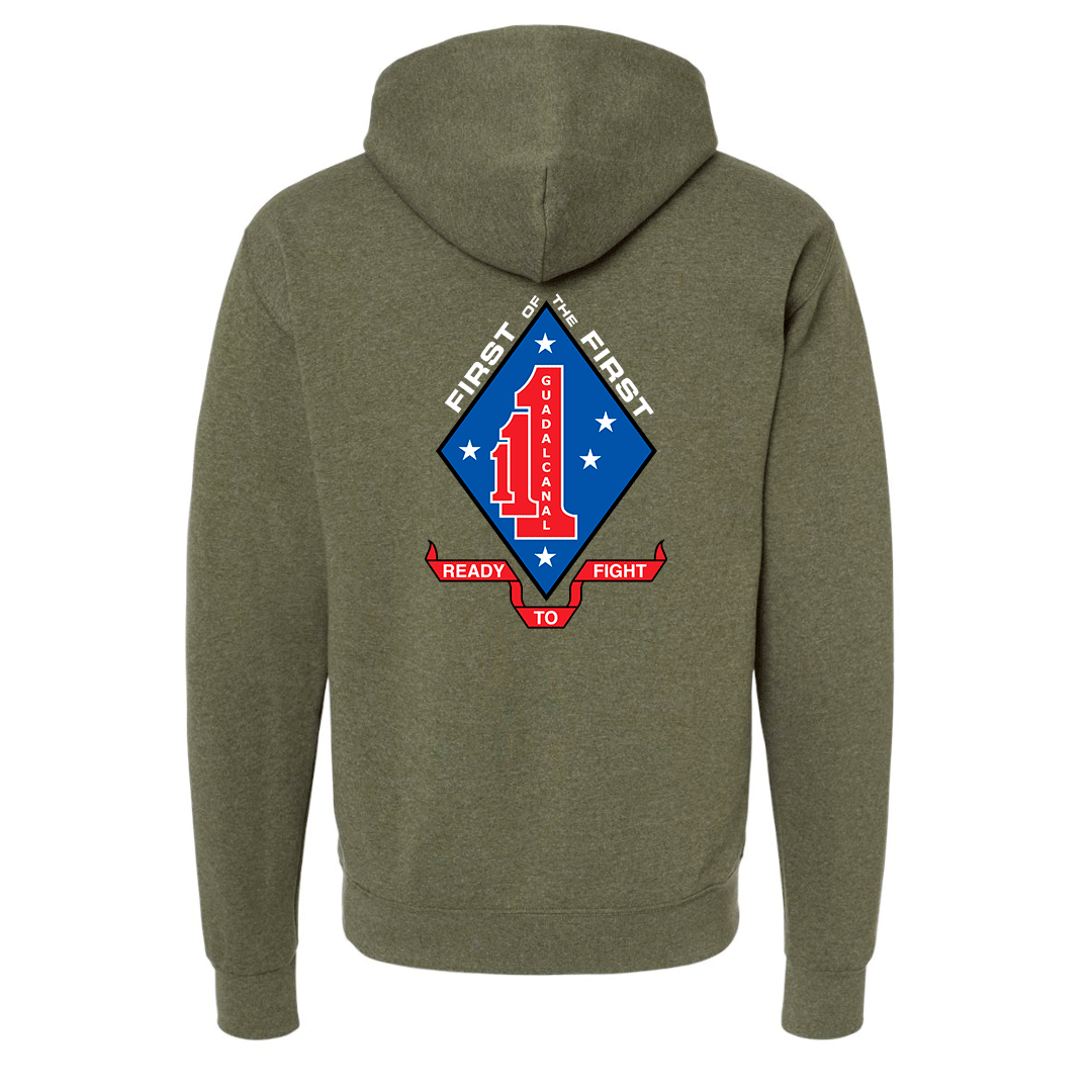 1st Battalion 1st Marines Unit "First of the First" Hoodie