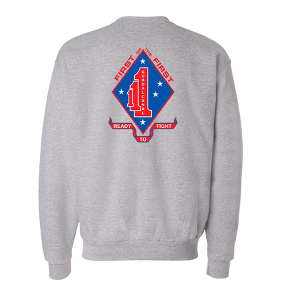 1st Battalion 1st Marines Unit "First of the First" Sweatshirt