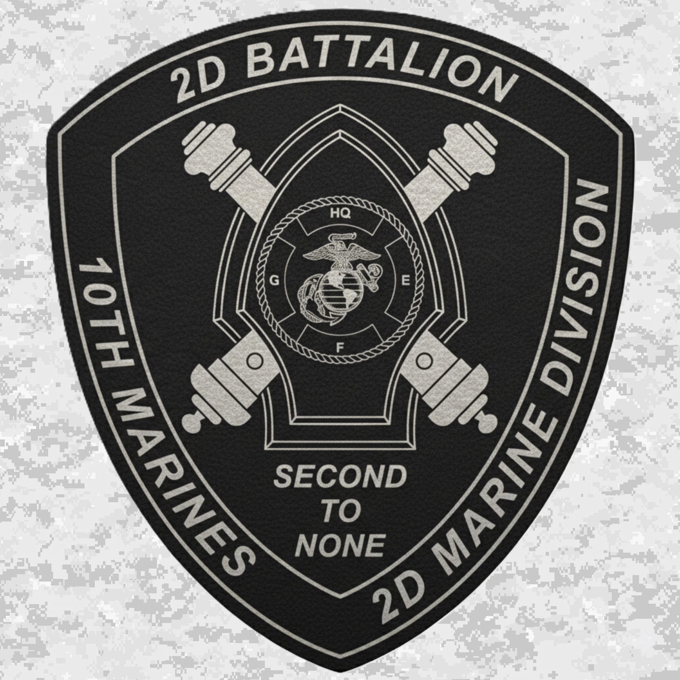 2nd Battalion 10th Marines Unit "Gunslinger" | Leather Patch | Velcro Backed