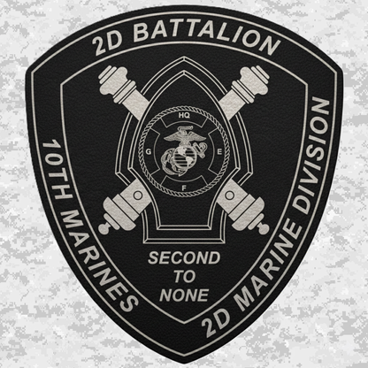 2nd Battalion 10th Marines Unit "Gunslinger" | Leather Patch | Velcro Backed