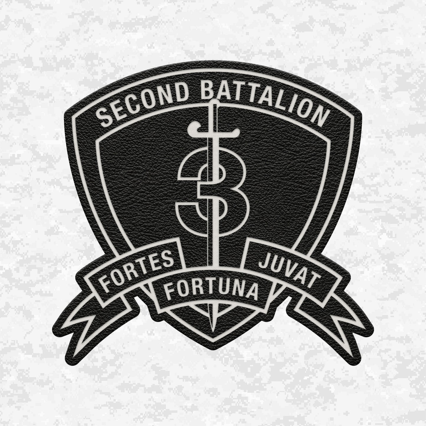 2nd Battalion 3rd Marines "Island Warriors" | Leather Patch | Velcro Backed