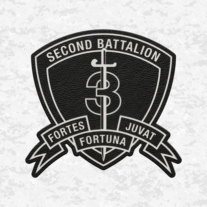 2nd Battalion 3rd Marines "Island Warriors" | Leather Patch | Velcro Backed