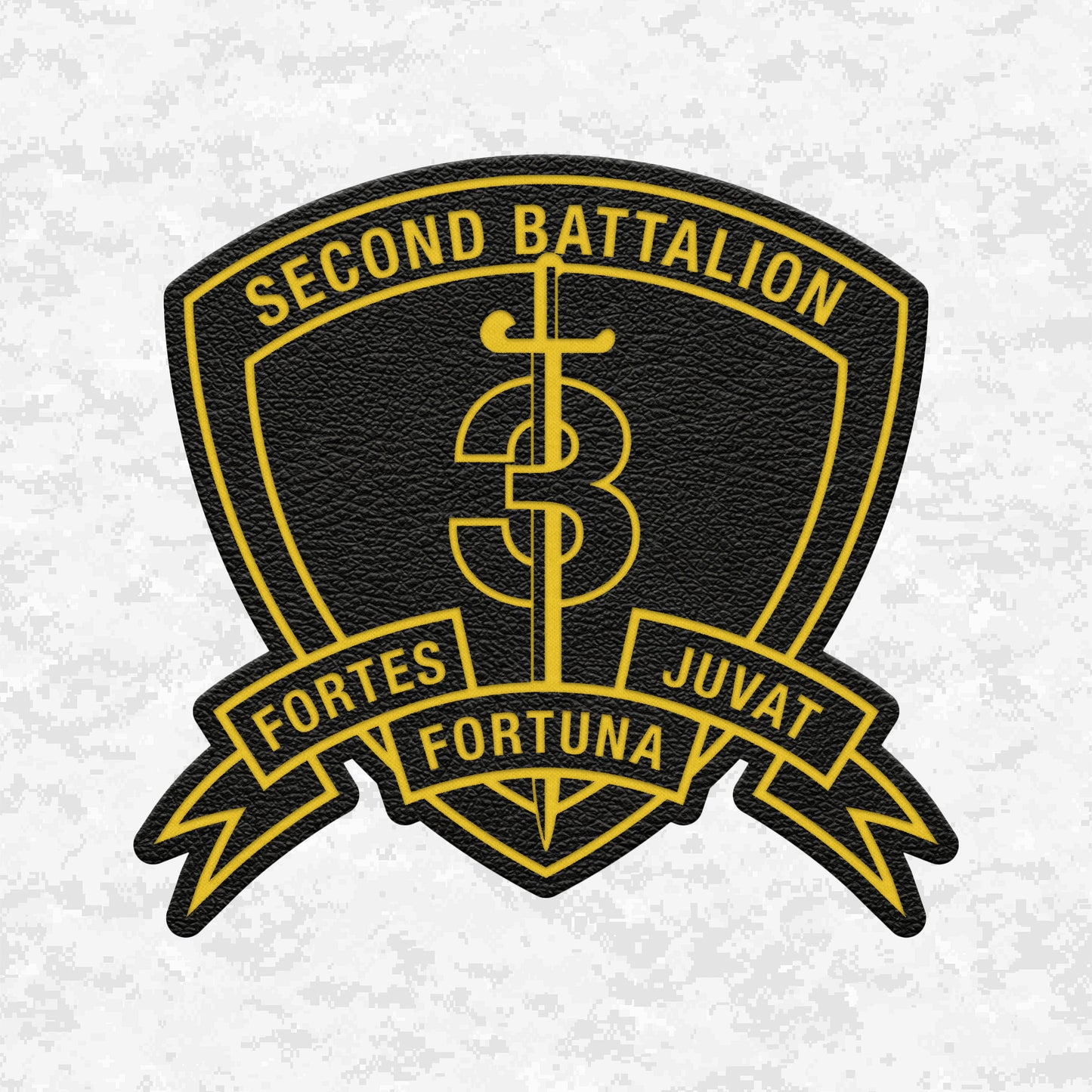 2nd Battalion 3rd Marines "Island Warriors" | Leather Patch | Velcro Backed