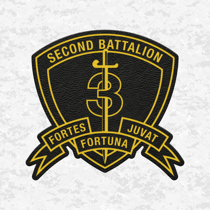 2nd Battalion 3rd Marines "Island Warriors" | Leather Patch | Velcro Backed