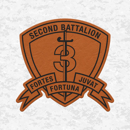 2nd Battalion 3rd Marines "Island Warriors" | Leather Patch | Velcro Backed