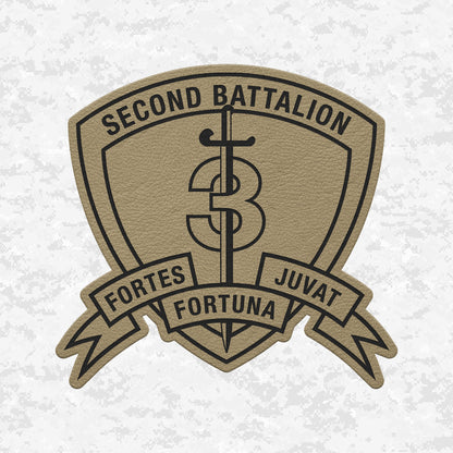 2nd Battalion 3rd Marines "Island Warriors" | Leather Patch | Velcro Backed