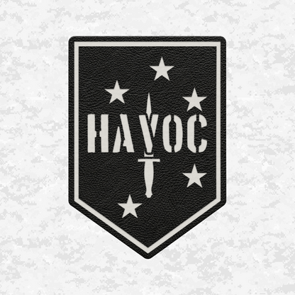 HAVOC | Leather Patch | Velcro Backed