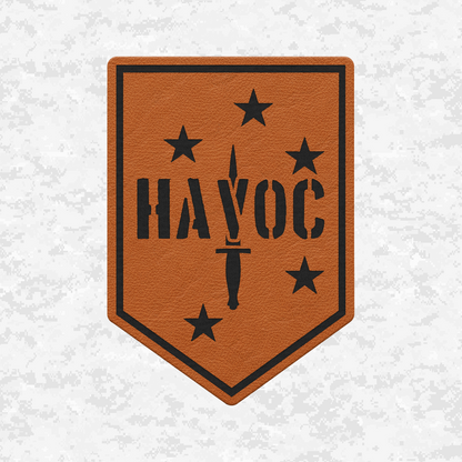 HAVOC | Leather Patch | Velcro Backed