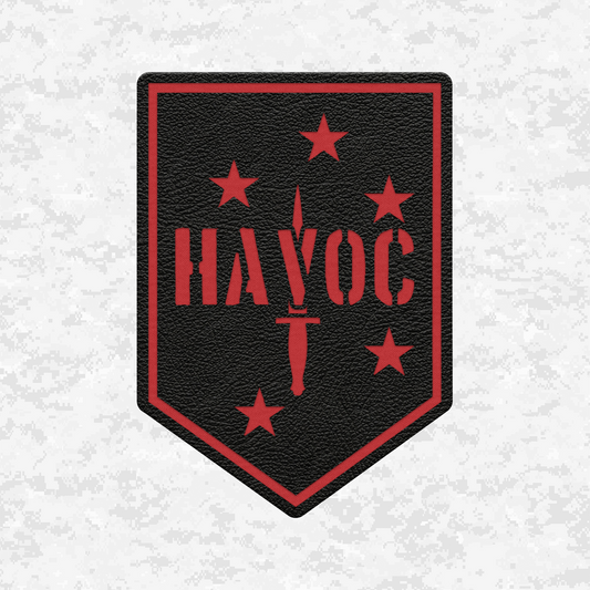 HAVOC | Leather Patch | Velcro Backed